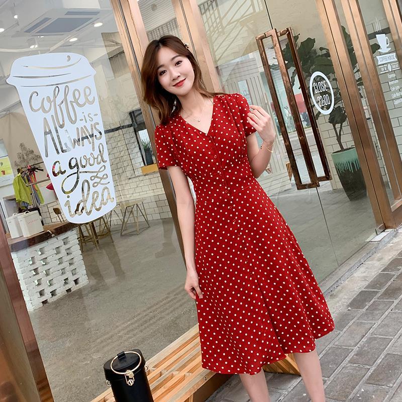 Aglaonema Red - Vestido corto de gasa con estampado