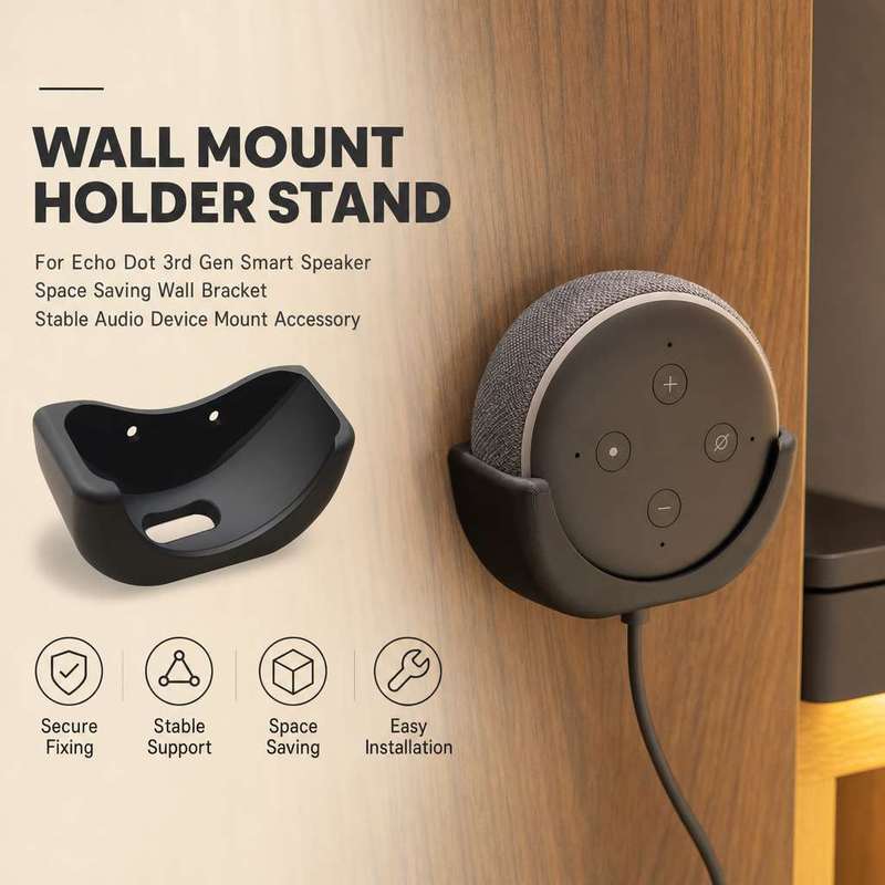 Amazon Speaker Echo Pop - Soporte de Pared para Altavoz Inteligente