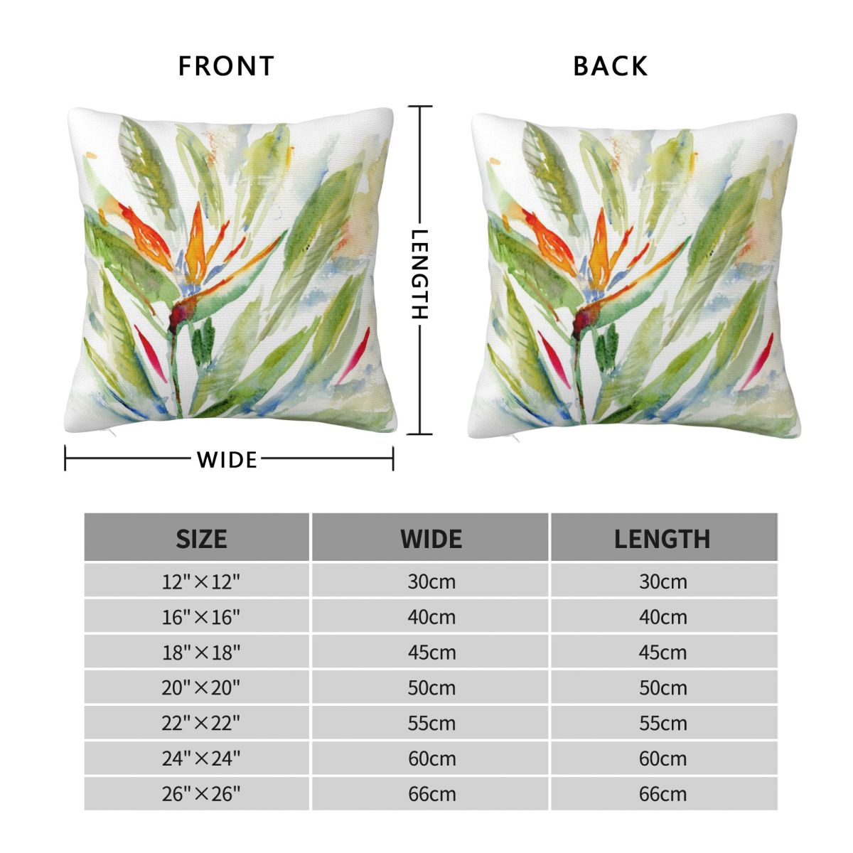 Funda de almohada cuadrada Bir - Bird Paradise Strelitzia reseña y precio